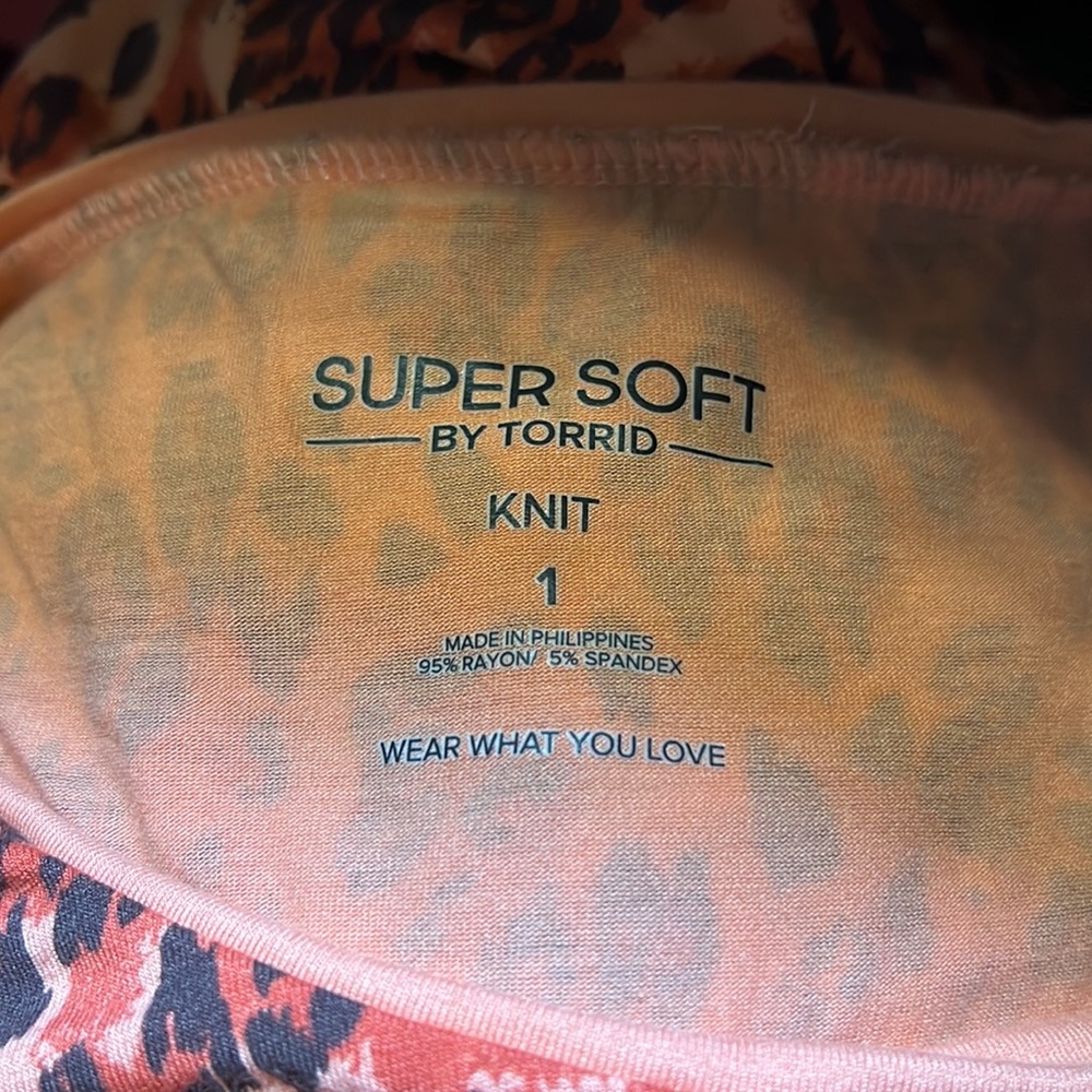 Torrid Plus Size Leopard Print Perfect Super Soft… - image 2